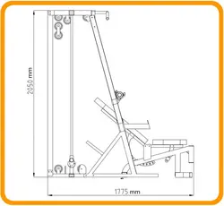 دستگاه رک اسکات با سیمکش و نیمکت مدرج