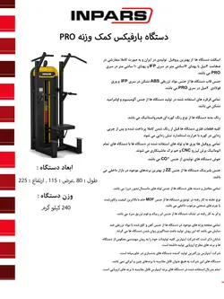 دستگاه بارفیکس کمک وزنه اینپارس(inpars) Pro3001