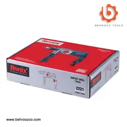 دریل چکشی 13 میلی‌متری گیربکسی 1050 وات رونیکس مدل 2221 - ابزار یراق بهروز