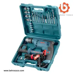 کیت دریل چکشی و متعلقات 29 پارچه رونیکس مدل RS-0007 - ابزار یراق بهروز