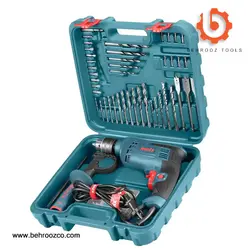کیت دریل چکشی و متعلقات 52 پارچه رونیکس مدل RS-0006 - ابزار یراق بهروز