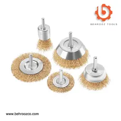 ست فرچه سر دریلی 5 عددی رونیکس مدل RH-9939 - ابزار یراق بهروز