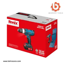 دریل پیچ گوشتی شارژی 14.4 ولت رونیکس مدل 8614K - ابزار یراق بهروز