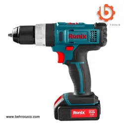 دریل پیچ گوشتی شارژی 16 ولت رونیکس مدل 8616K - ابزار یراق بهروز
