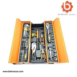 مجموعه جعبه بکس و ابزار 65 عددی باس مدل Bs65 - ابزار یراق بهروز
