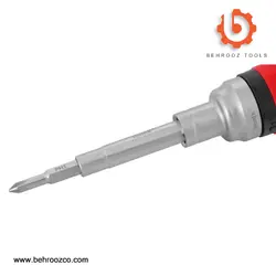 پیچ گوشتی جغجغه‌ای با متعلقات رونیکس مدل RH-2725 - ابزار یراق بهروز