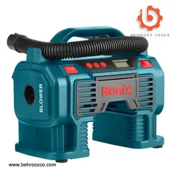 مینی کمپرسور باد سه کاره دیجیتال فندکی با کیف رونیکس مدل RH-4260B - ابزار یراق بهروز