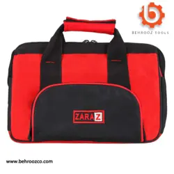 کیف ابزار دوبل برزنتی با بند زارا مدل 104 - ابزار یراق بهروز