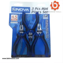 ست سه عددی انبرهای الکترونیکی 4/5 اینچ نووا مدل 8123 - ابزار یراق بهروز