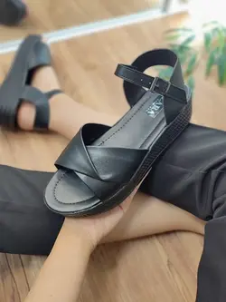 صندل لژدار روبان زنانه M298 - کفش مروارید