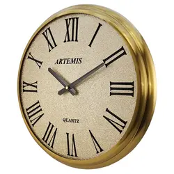 ساعت دیواری آرتمیس مدل 2024 گلد (طلایی) - گالری ساعت آریانا