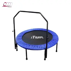 ترامپولین خانگی گرد فنری دسته دار آیترام کاوردار سایز ۱متری - شاد اسپرت