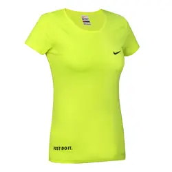 تیشرت ورزشی زنانه سوزنی نایک ساده - شاد اسپرت