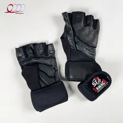 دستکش بدنسازی مردانه ساواکو چرم مچ دار SAWACO SI - شاد اسپرت