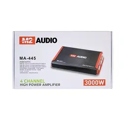 آمپلی فایر 4 کانال M2 Audio مدل MA 445 – ماریا مارکت - فروش سیستم صوتی خودرو