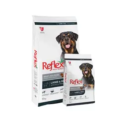 غذا خشک سگ بالغ نژاد بزرگ رفلکس با طعم بره و برنج _ Reflex Lamb & Rice Adult Dog Food وزن 15 کیلوگرم