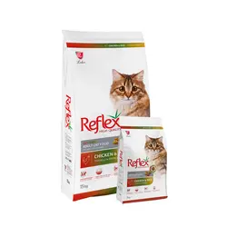 غذا خشک گربه رفلکس مولتی کالر _ Reflex Multi Color Adult Cat Food وزن 1 کیلوگرم (زیپ کیپ)