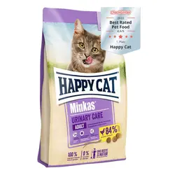 غذا خشک گربه بالغ هپی کت مینکاس یورینری وزن 10 کیلوگرم | Happy Cat Minkas Urinary Care Cat Dry Food 10kg