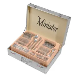 سرویس قاشق و چنگال 128 پارچه مینیاتور