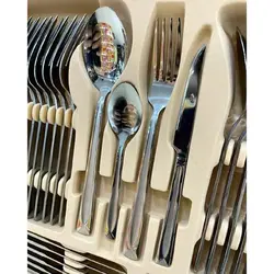سرویس قاشق و چنگال 128 پارچه مینیاتور