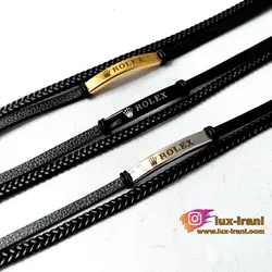 دستبند چرمی دو لاین رولکس
