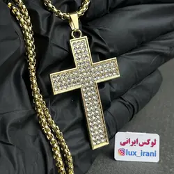 گردنبند صلیب فول نگین - فروشگاه لوکس ایرانی