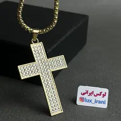 گردنبند صلیب فول نگین - فروشگاه لوکس ایرانی