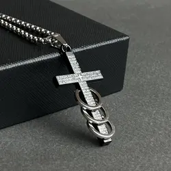 گردنبند صلیب سه حلقه - فروشگاه لوکس ایرانی