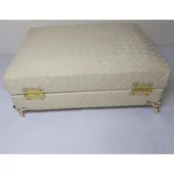 جعبه لوازم خیاطی مدل چرمی