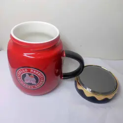 ماگ مدل درب آینه ای طرح Hello Rabbit (دو رنگ)