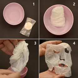 قرص ماسک صورت مدل DIY20 مجموعه 10 عددی