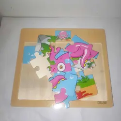 پازل 12 تکه مدل چوبی طرح اختاپوس