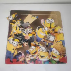 پازل 12 تکه مدل چوبی طرح مینیون