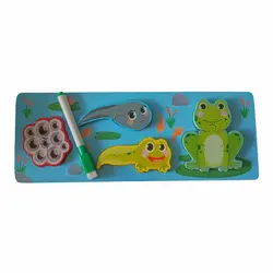 پازل چوبی مراحل رشد حیوانات (طرح غورباقه، لاک پشت و پروانه)