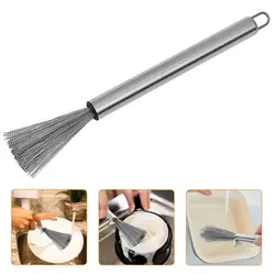 فرچه تابه شور مدل سیمی با دسته استیل 24 سانتی متری