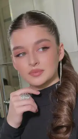 تل سر استیل آویزدار-نگین کریستالی دو ردیفه