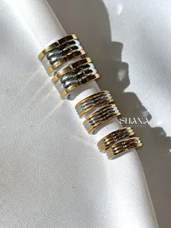 گوشواره چسبی طرح طلا