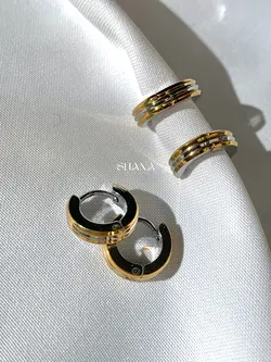 گوشواره چسبی طرح طلا