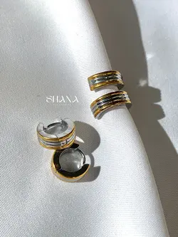 گوشواره چسبی طرح طلا