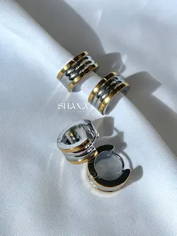 گوشواره چسبی طرح طلا