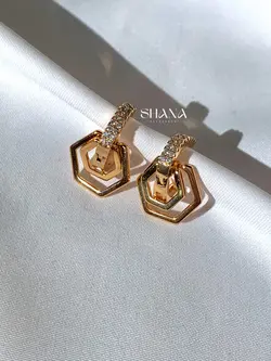 گوشواره چسبی-آویز دار