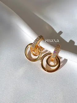 گوشواره چسبی-آویز دار