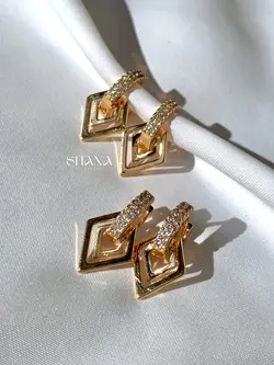 گوشواره چسبی-آویز دار