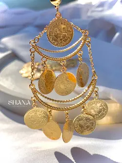 گوشواره مجلسی-سکه ای