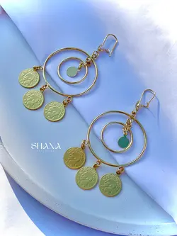 گوشواره مجلسی-سکه ای