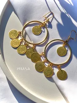 گوشواره مجلسی-سکه ای