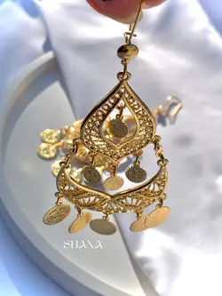 گوشواره مجلسی-سکه ای