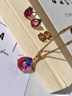 نیم ست اشک بنفش ژوپینگ