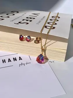 نیم ست اشک بنفش ژوپینگ