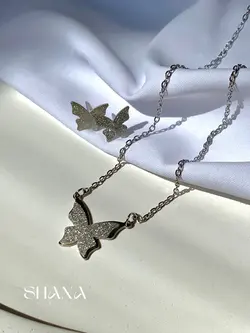 نیم ست پروانه شاینی -سایز بزرگ